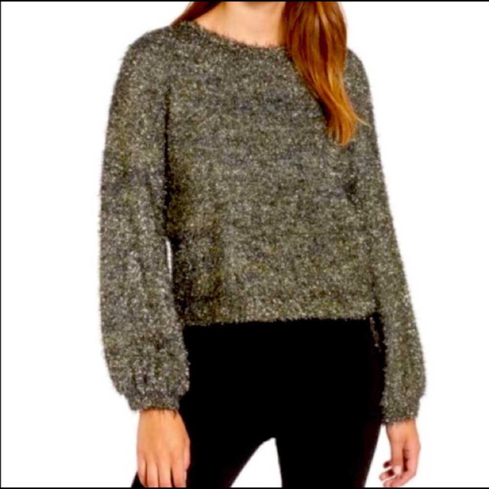 Leith Fluffy Sparkle Sweater